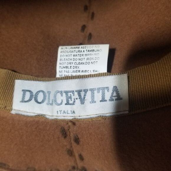 Dolce Vita Brown Wool Fedora Bucket Hat – Handmade in Italy – Vintage Style main image 6